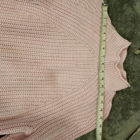 J. Crew Women's Pink Cowl Neck Sweater with Ribbed Knit Size XS - Picture 14 of 16